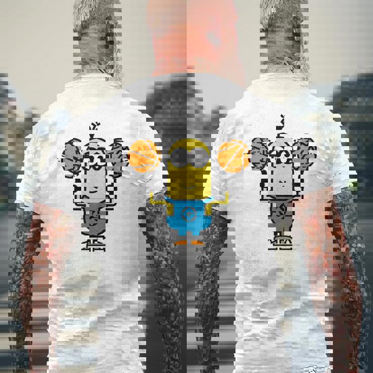 ミニオン Basket Ball Kevindouble Ball メンズTシャツ バックプリント 高齢者への贈り物