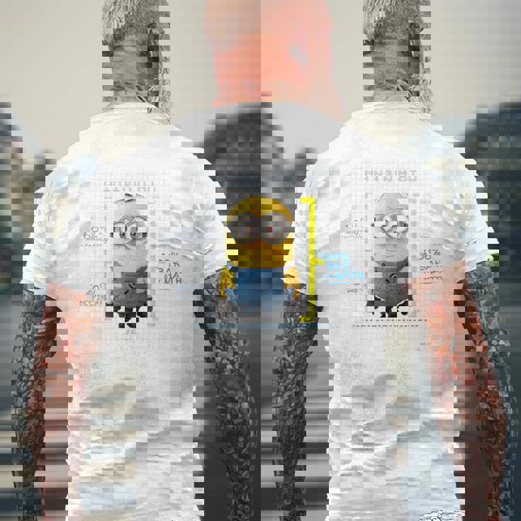 ミニオン Mathdave メンズTシャツ バックプリント 高齢者への贈り物