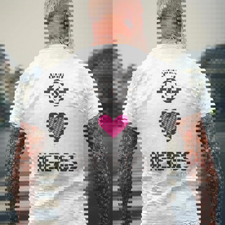 ミニオン Nerds メンズTシャツ バックプリント 高齢者への贈り物