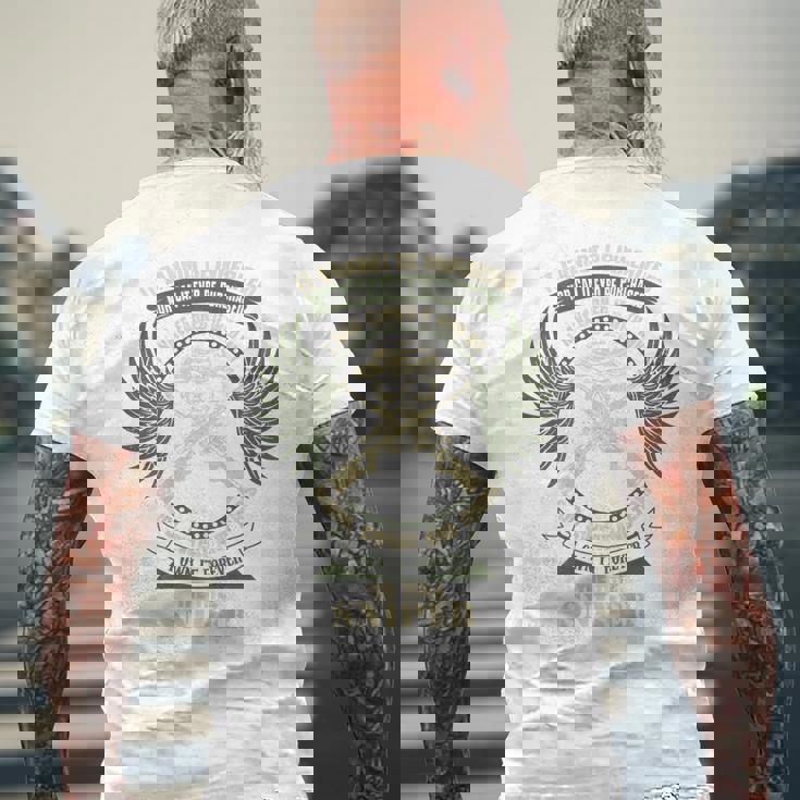 ミリタリースナイパー メンズTシャツ バックプリント 高齢者への贈り物