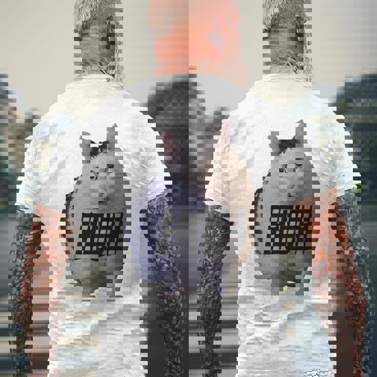 ミームハァキャット面白い 長袖tシャツ メンズTシャツ バックプリント 高齢者への贈り物