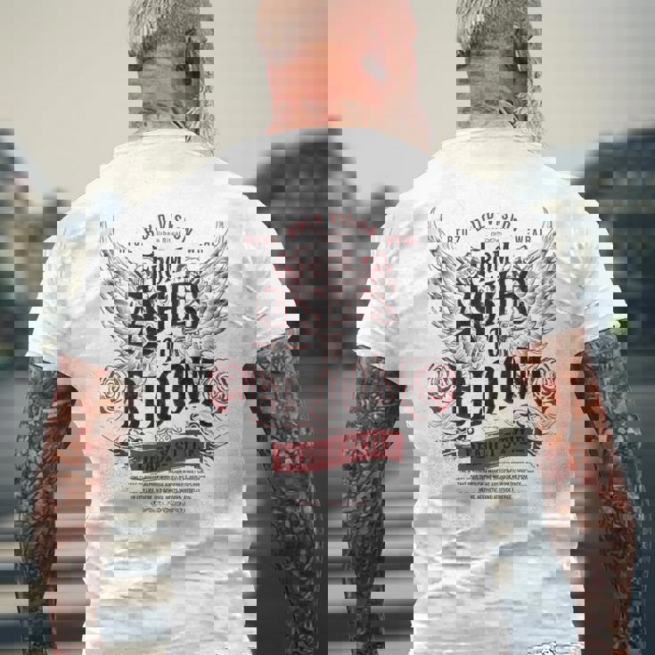 モダン ヒップホップ ビンテージ グラフィティ エッジー アーバン バックプリント ストリートウェア メンズTシャツ バックプリント 高齢者への贈り物