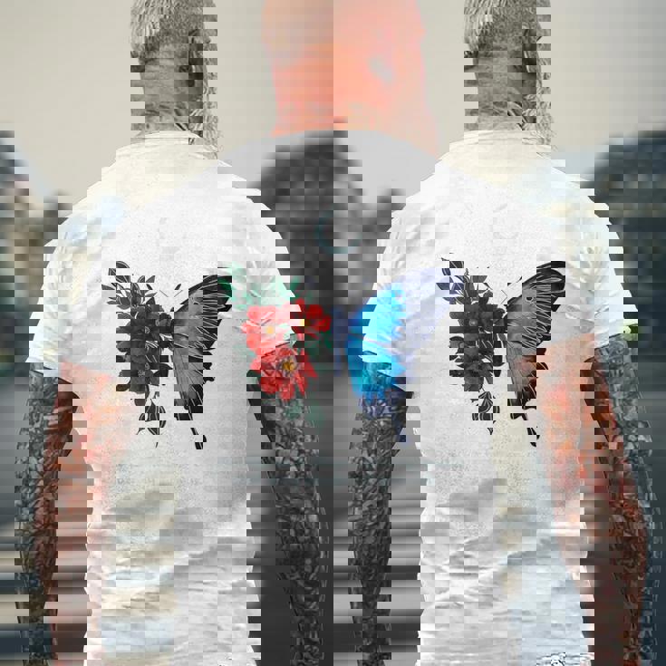 モナーク 蝶 天体 蝶 太陽 月 満ち欠け マジカル。 メンズTシャツ バックプリント 高齢者への贈り物