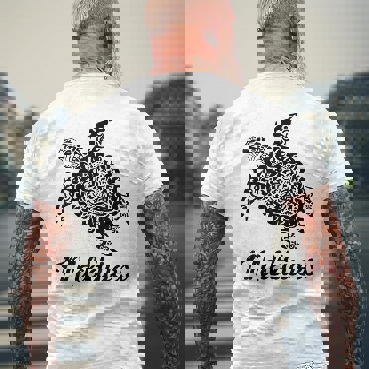 モルディブ スキューバダイビング モルディブ お土産 ダイバー メンズTシャツ バックプリント 高齢者への贈り物