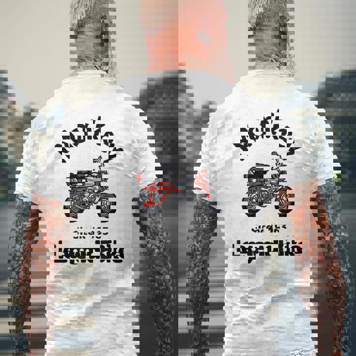 モンキー Z50a Legend Bike メンズTシャツ バックプリント 高齢者への贈り物