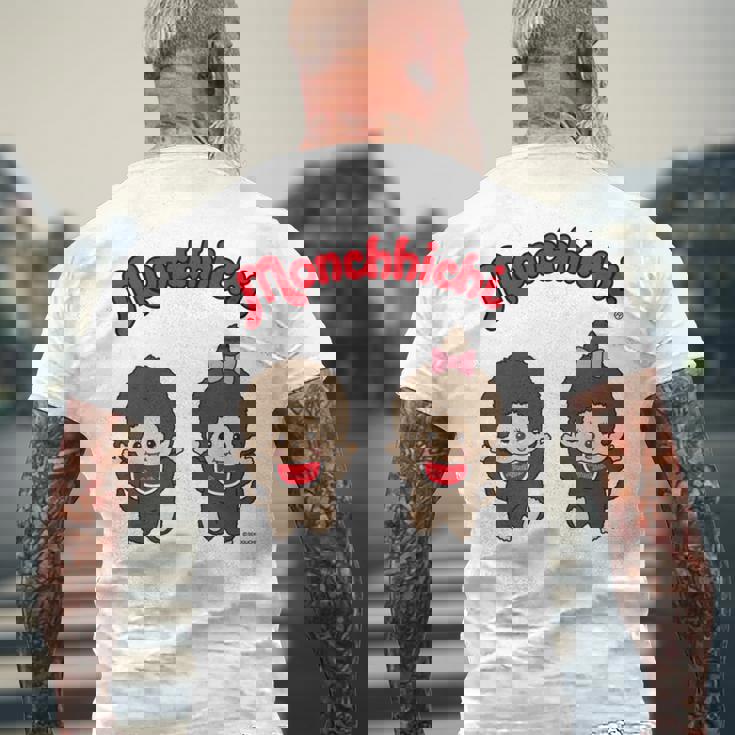 モンチッチグラフィック 長袖tシャツ メンズTシャツ バックプリント 高齢者への贈り物