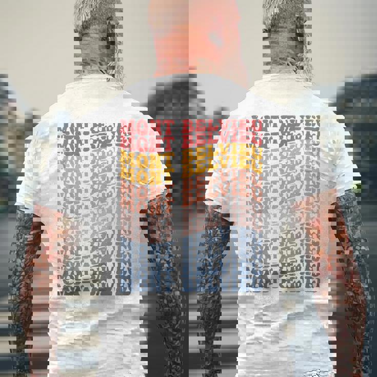 モンベルビューシティグルービーレトロ メンズTシャツ バックプリント 高齢者への贈り物