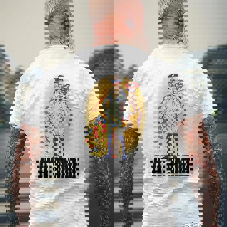 ヤッターマン A メンズTシャツ バックプリント 高齢者への贈り物