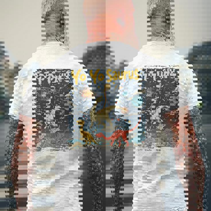 ヨーヨーザウルスファニーヨーヨー時代 長袖tシャツ メンズTシャツ バックプリント 高齢者への贈り物