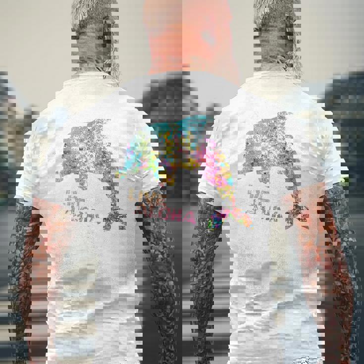 ライブ アロハ イルカ グラフィック メンズTシャツ バックプリント 高齢者への贈り物