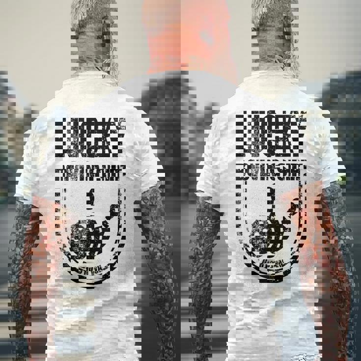 ラッキーボウリングシャツはボウラーのための面白い引用を洗わないでください メンズTシャツ バックプリント 高齢者への贈り物