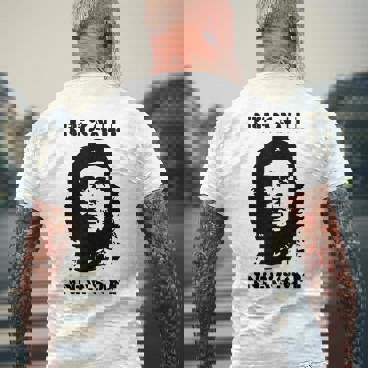 リコール ギャヴィン・ニューソム 反共産主義 反左 チェ・ゲバラ メンズTシャツ バックプリント 高齢者への贈り物