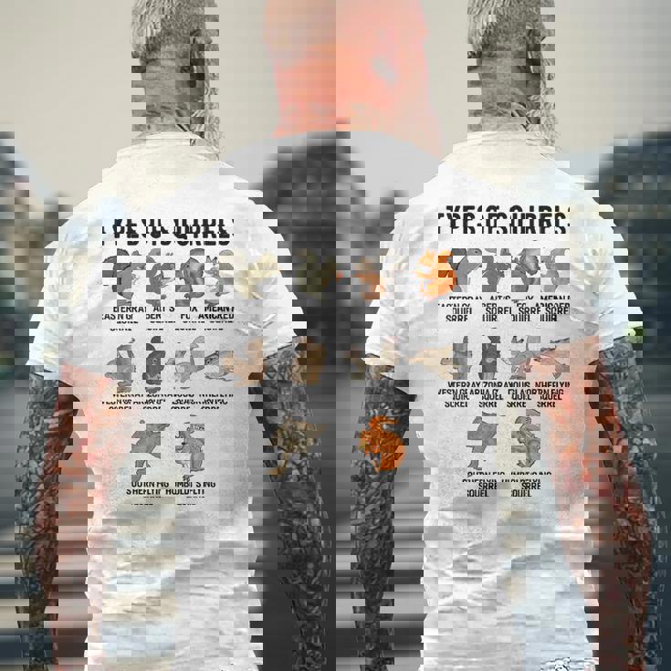 リスシャツの種類 おもしろリスシャツ リス メンズTシャツ バックプリント 高齢者への贈り物