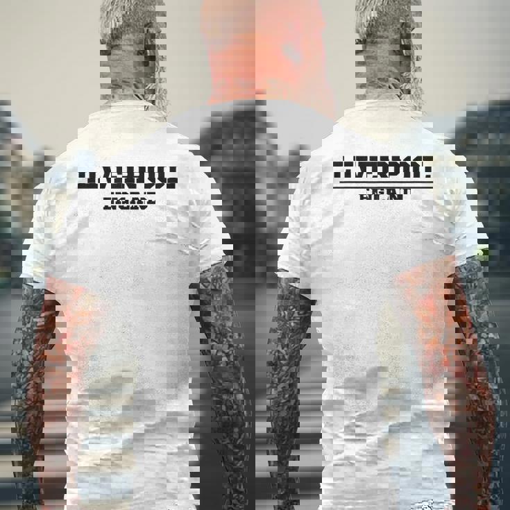 リバプール イングランド ヴィンテージ リバプール メンズTシャツ バックプリント 高齢者への贈り物