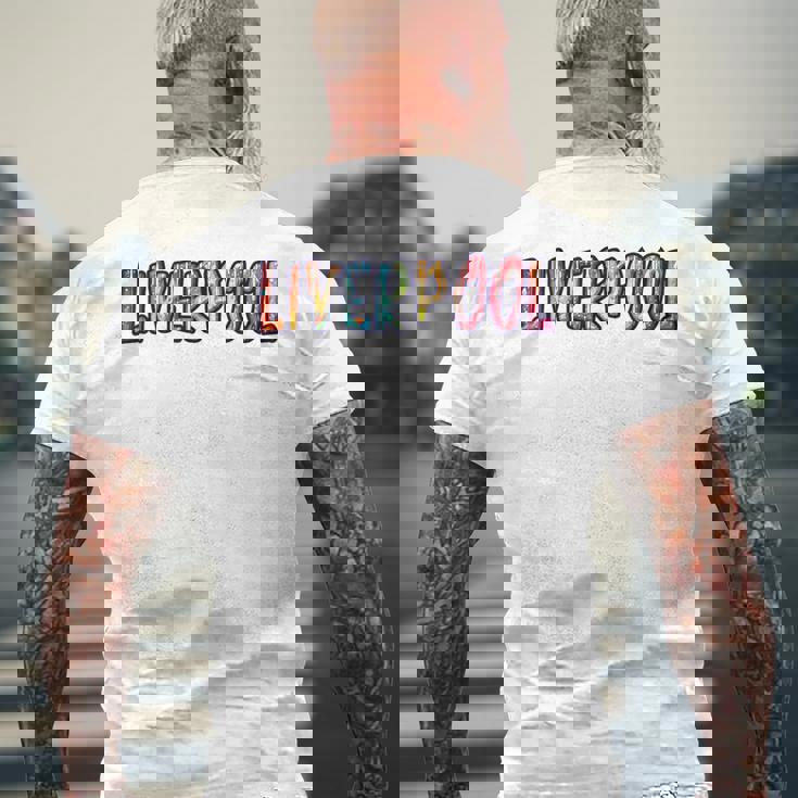 リバプールイングランド リバプールグラフィック メンズTシャツ バックプリント 高齢者への贈り物