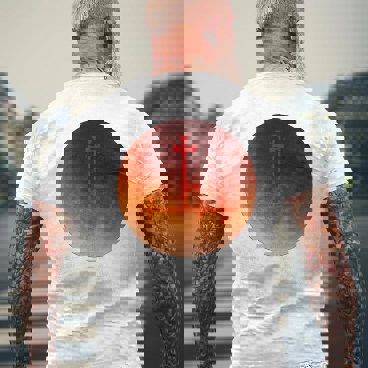 リリス シギル 月 血 鬼 長袖tシャツ メンズTシャツ バックプリント 高齢者への贈り物