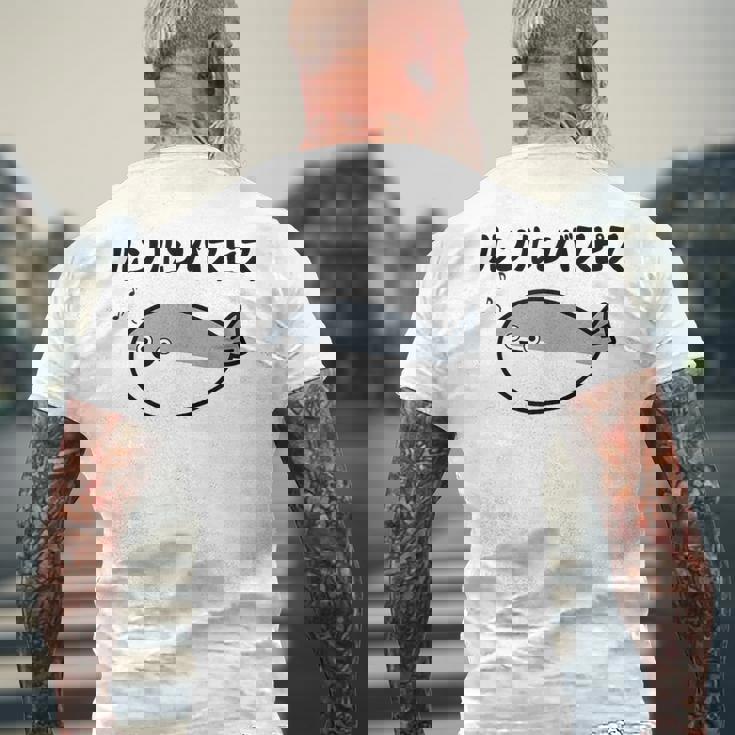 ルンルンバスピス サカバンバスピス 可愛い バズり 古代魚 喜怒哀楽 ネタ お笑い 面白 おもしろ ネタ メンズTシャツ バックプリント 高齢者への贈り物