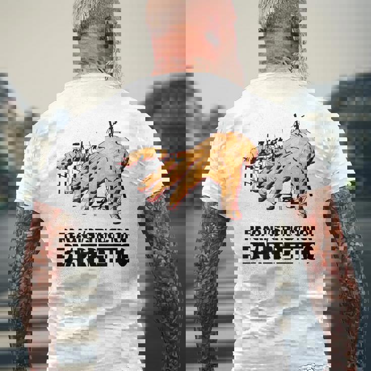 レイサルサデュラバレットリカンストラクションヴィンタンジュデファニア メンズTシャツ バックプリント 高齢者への贈り物