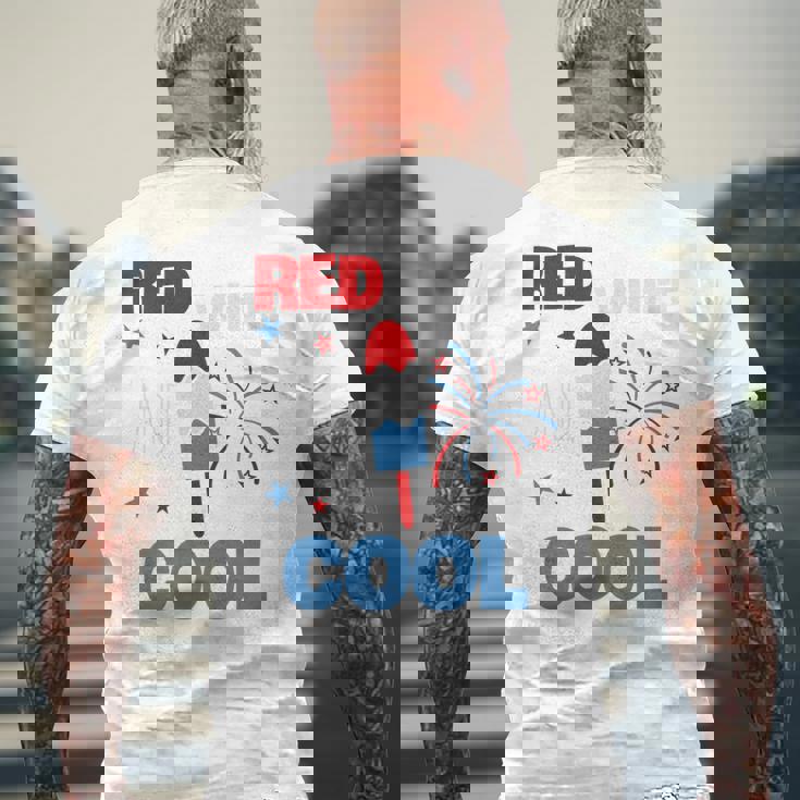 レッド ホワイト クールなアメリカ国旗 アイスキャンディー 面白い 7月4日 長袖tシャツ メンズTシャツ バックプリント 高齢者への贈り物