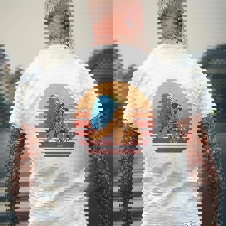 レトロ I Travel Toee ヤドカリ ヴィンテージ ヤドカリ 好き 長袖tシャツ メンズTシャツ バックプリント 高齢者への贈り物