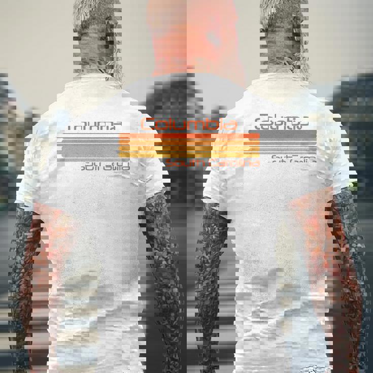 レトロ コロンビア サウスカロライナ 長袖tシャツ メンズTシャツ バックプリント 高齢者への贈り物