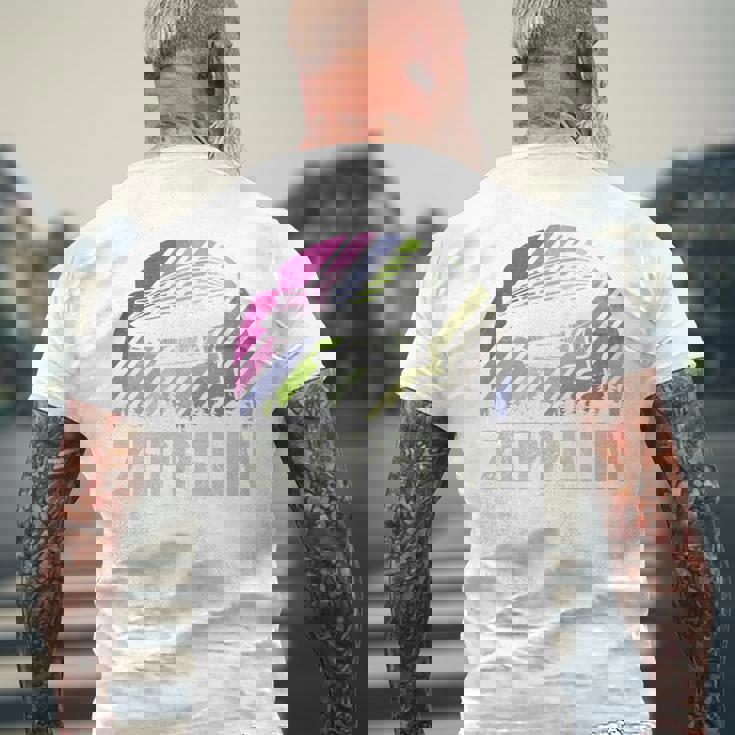 レトロ ヴィンテージ ツェッペリン 飛行船 航空 飛行船 メンズ レディース キッズ 長袖tシャツ メンズTシャツ バックプリント 高齢者への贈り物