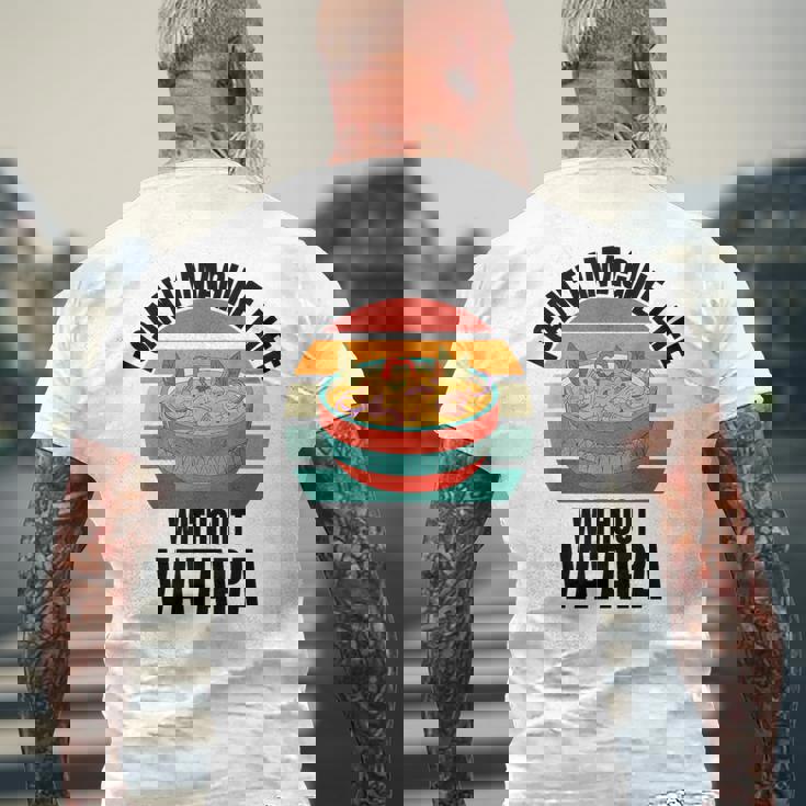 レトロでかわいいヴァタパ ワタパなしでは人生は想像できない。 メンズTシャツ バックプリント 高齢者への贈り物