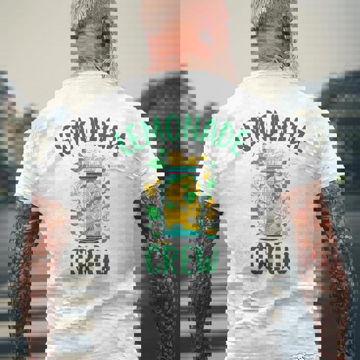 レモネードスタンドシャツ クルーとボス レモンジュース サマーイエロー メンズTシャツ バックプリント 高齢者への贈り物