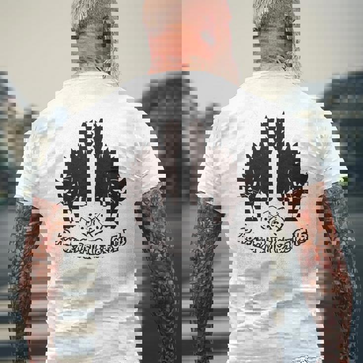 ロックンロール キャッツクラブ メンズTシャツ バックプリント 高齢者への贈り物