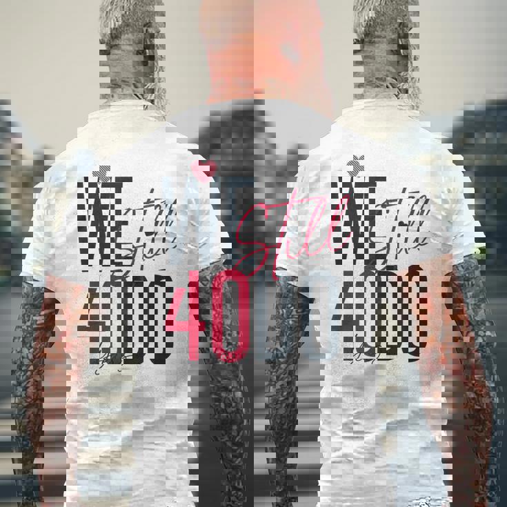 ロマンティックな結婚40周年 Wetill Do 40年 メンズTシャツ バックプリント 高齢者への贈り物