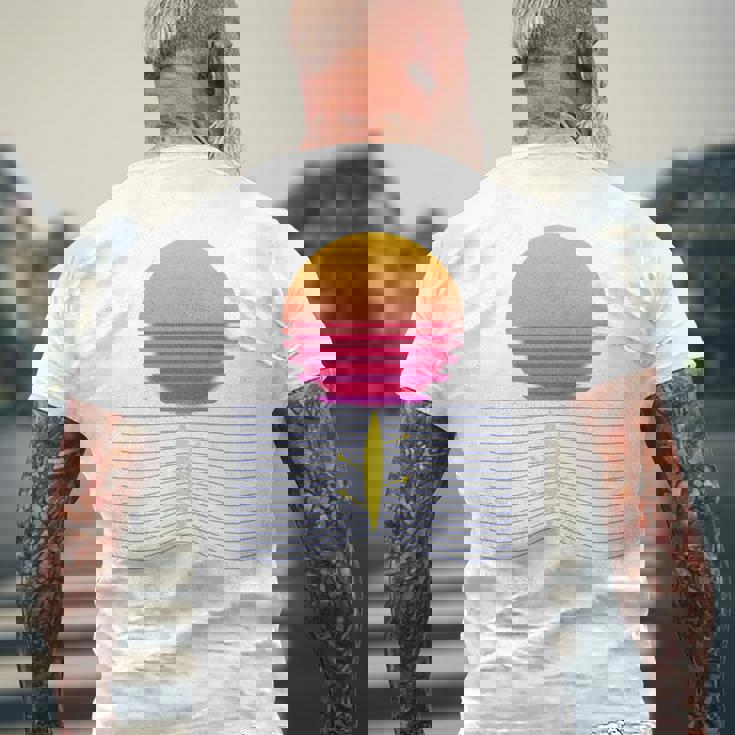 ローイング レトロ サンセット I チーム ローイング ボート ローイング スポーツ 長袖tシャツ メンズTシャツ バックプリント 高齢者への贈り物