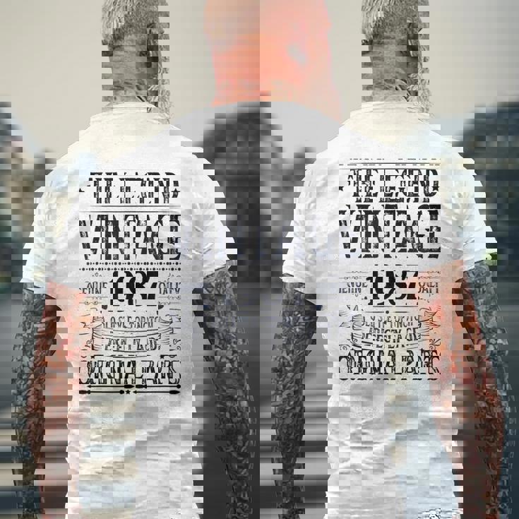 ヴィンテージ 1987 メンズ 限定版 Bday 1987 誕生日 メンズTシャツ バックプリント 高齢者への贈り物