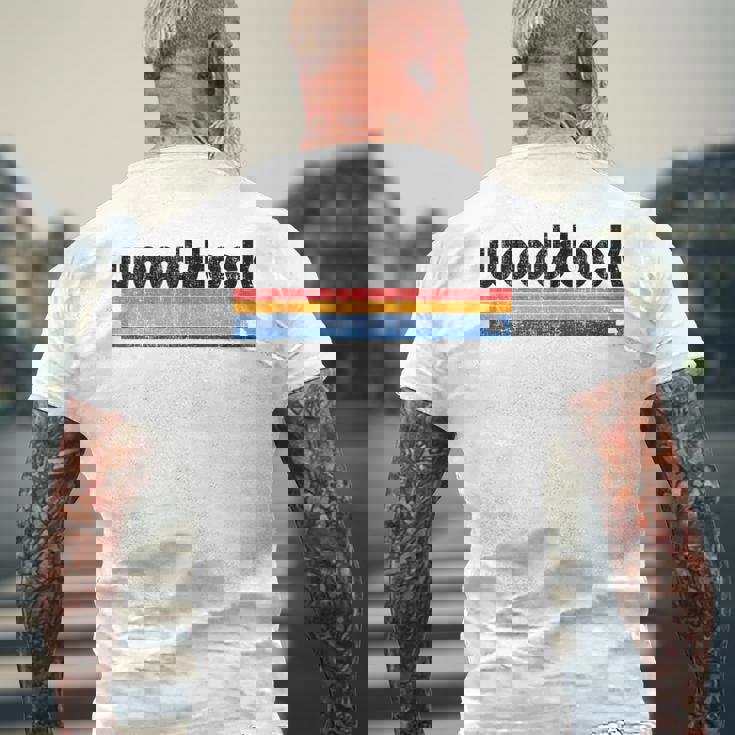 ヴィンテージ 80年代スタイル ウッドストック Ga メンズTシャツ バックプリント 高齢者への贈り物