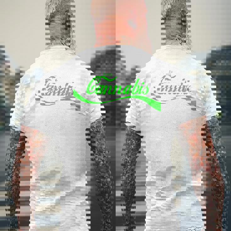 ヴィンテージ カンナビス アート レトロ マリファナ Thc レトロ 420日 ウィード メンズTシャツ バックプリント 高齢者への贈り物