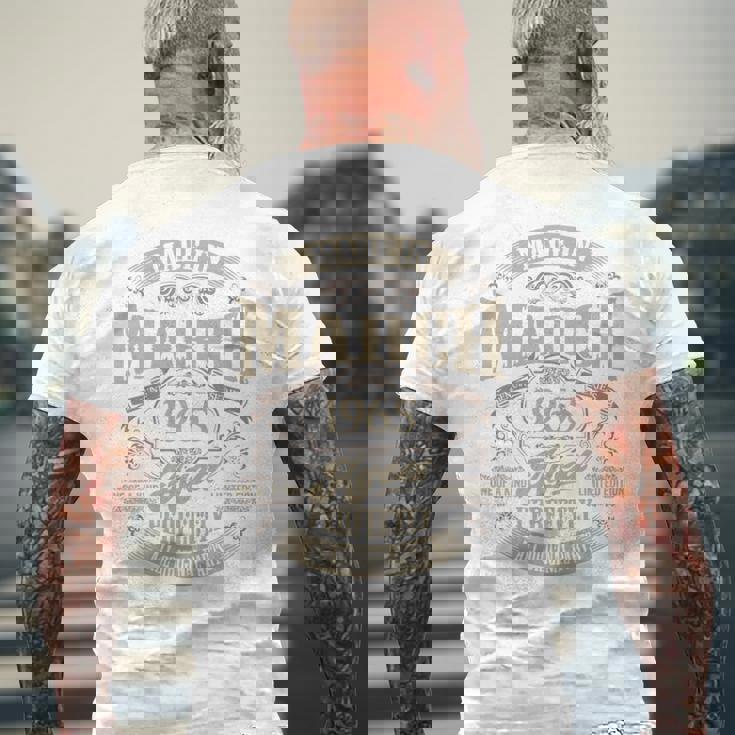 ヴィンテージ還暦祝い 1965年3月生まれ 60歳 長袖tシャツ メンズTシャツ バックプリント 高齢者への贈り物