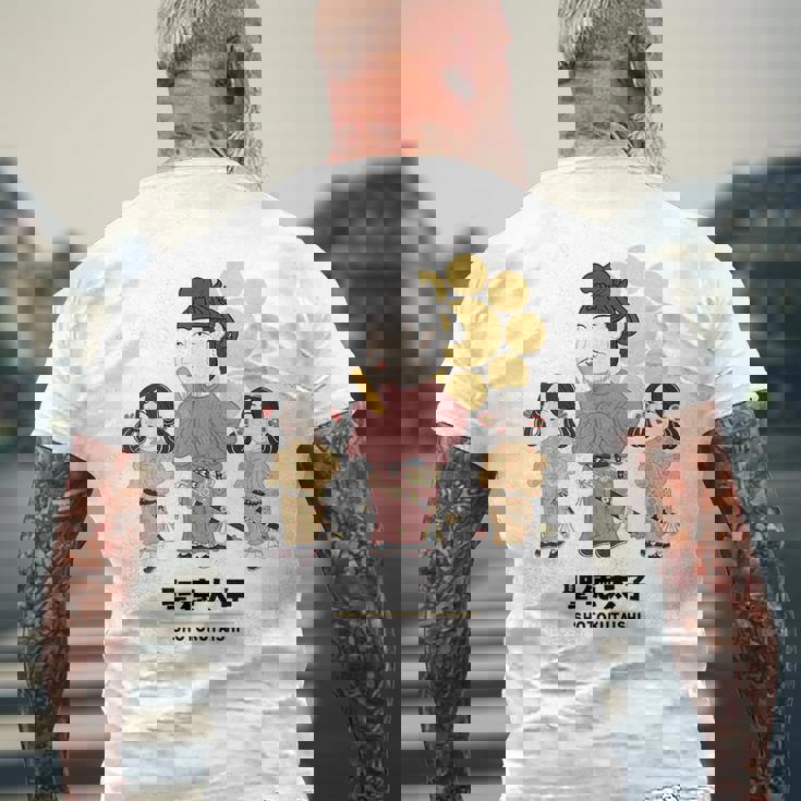 偉人シリーズ_聖徳太子 メンズTシャツ バックプリント 高齢者への贈り物