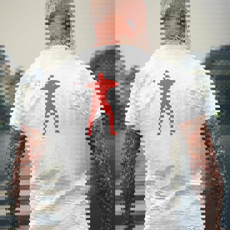 円盤 面白い 円盤投げ 長袖tシャツ メンズTシャツ バックプリント 高齢者への贈り物