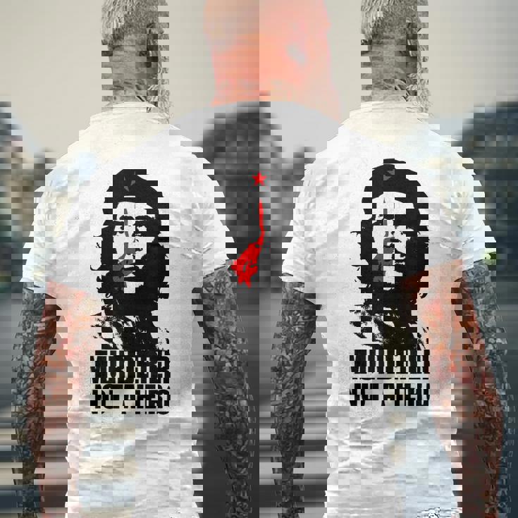 反チェ・ゲバラ・キューバ共産主義者 メンズTシャツ バックプリント 高齢者への贈り物