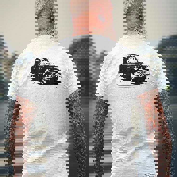 古い車 ヴィンテージ メンズTシャツ バックプリント 高齢者への贈り物