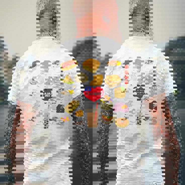 台湾の味 グルメ 国旗 ローカルフード 長袖tシャツ メンズTシャツ バックプリント 高齢者への贈り物