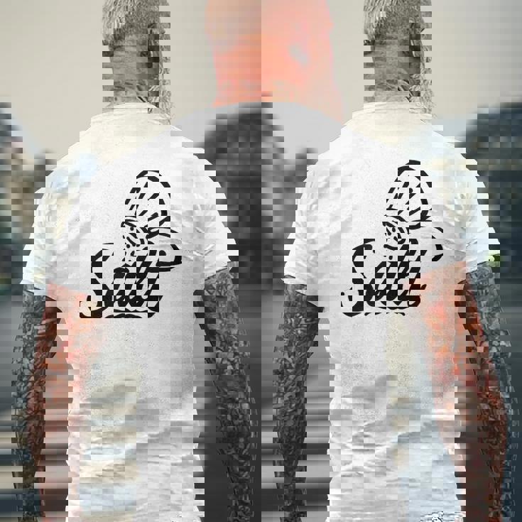 塩 メンズTシャツ バックプリント 高齢者への贈り物