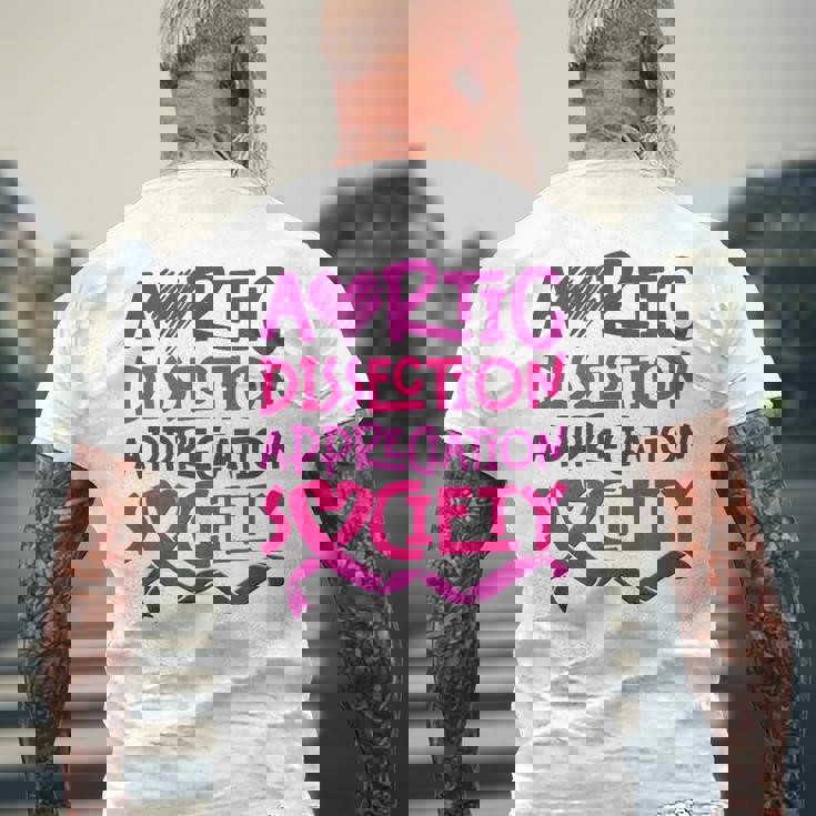 大動脈解離サバイバー メンズTシャツ バックプリント 高齢者への贈り物