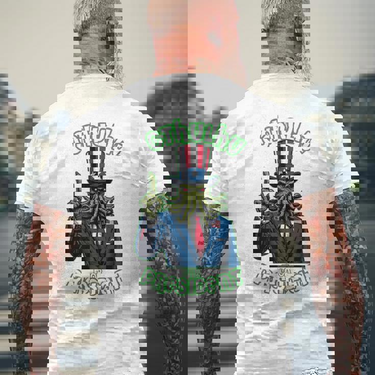 大統領のためのクトゥルフ 長袖tシャツ メンズTシャツ バックプリント 高齢者への贈り物