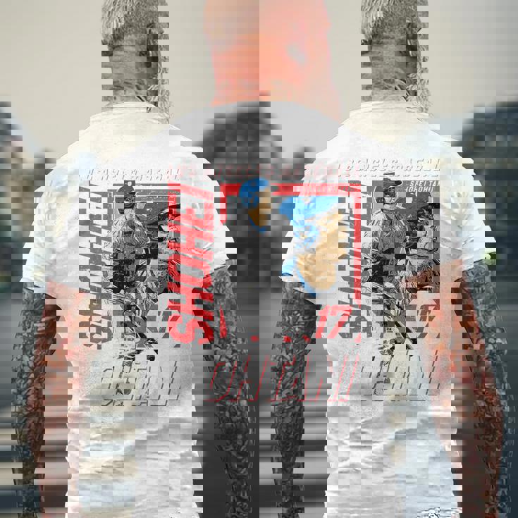 大谷翔平 メンズTシャツ バックプリント 高齢者への贈り物