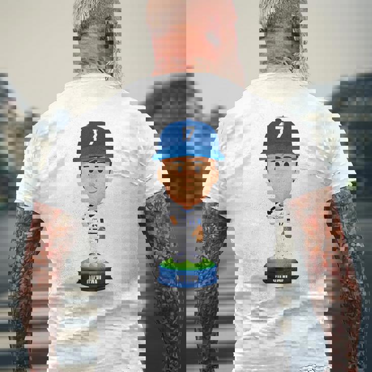 大谷翔平 ロサンゼルス 野球 ボブルヘッド Mlbpa メンズTシャツ バックプリント 高齢者への贈り物