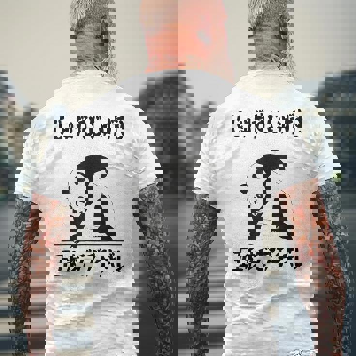 寿限無 5秒ぶっちぎりネタ 落語 言い間違い ジョーク ギャグ ツッコミ パンダ 面白い メンズTシャツ バックプリント 高齢者への贈り物