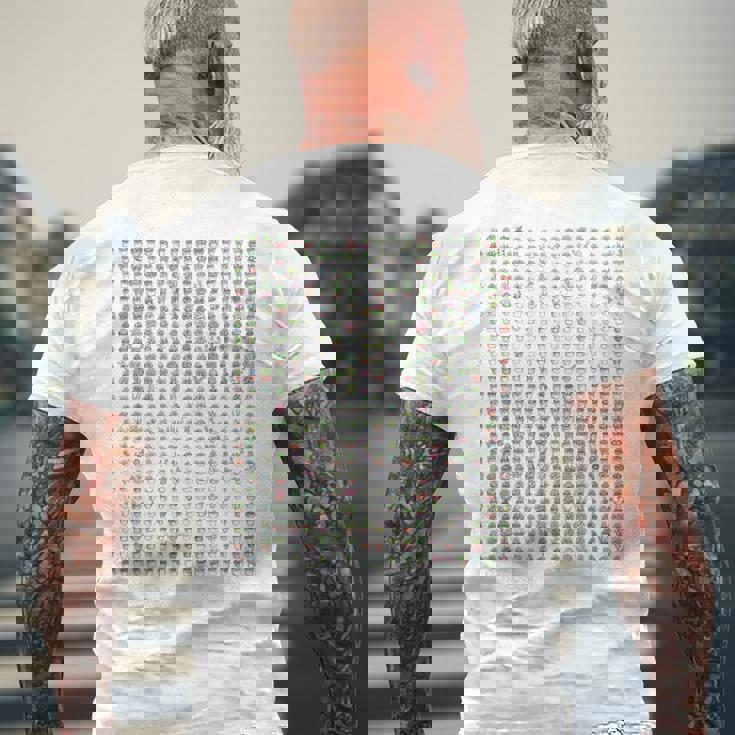 小さなかわいい多肉植物 メンズTシャツ バックプリント 高齢者への贈り物