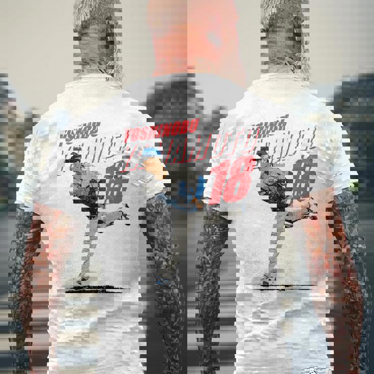 山本由伸mlb野球選手 メンズTシャツ バックプリント 高齢者への贈り物