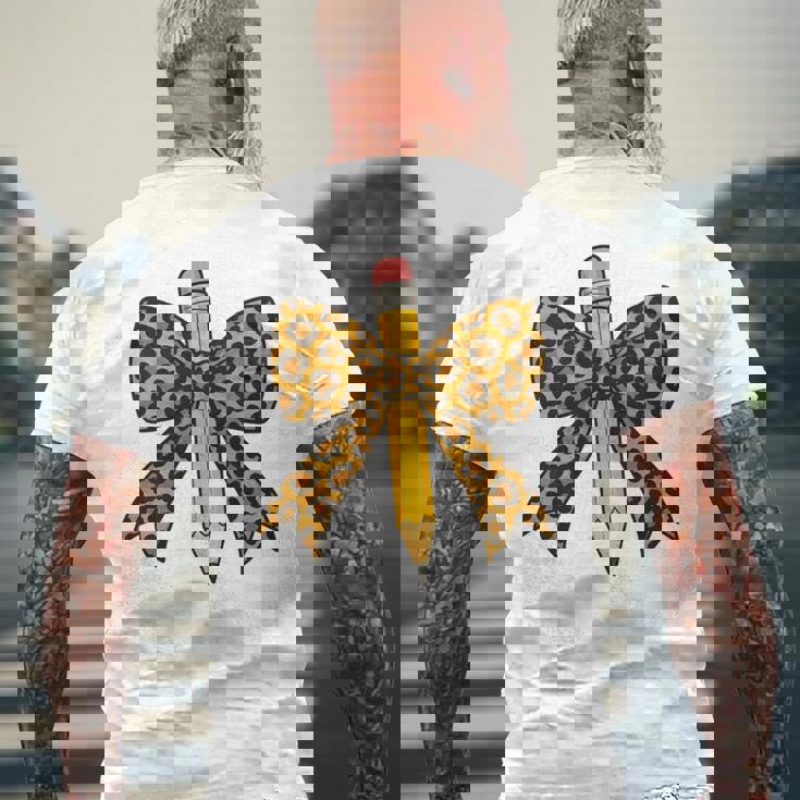 弓鉛筆 ヒョウ柄 初日 新学期 長袖tシャツ メンズTシャツ バックプリント 高齢者への贈り物