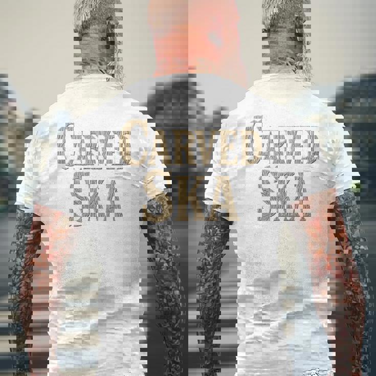 彫刻スカ 長袖tシャツ メンズTシャツ バックプリント 高齢者への贈り物